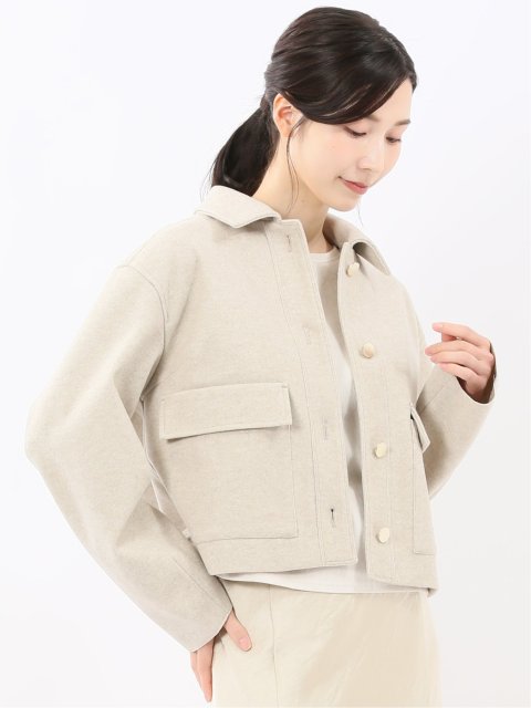 起毛 ショートブルゾン