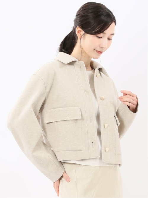 起毛 ショートブルゾン