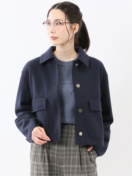 起毛 ショートブルゾン