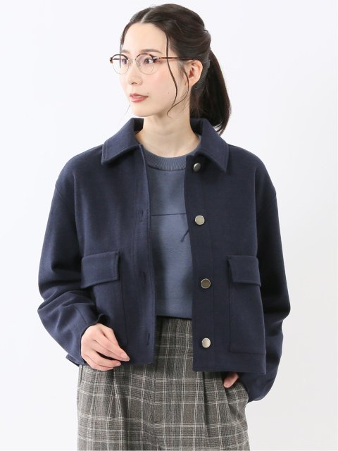 起毛 ショートブルゾン