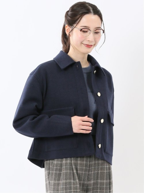 起毛 ショートブルゾン