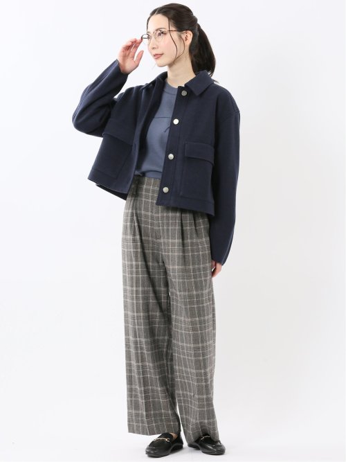 起毛 ショートブルゾン