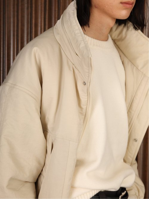 ドロー/DRAW 撥水ナイロン ビックシルエット 中綿ブルゾン