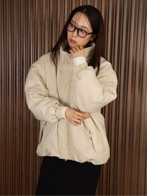 ドロー/DRAW 撥水ナイロン ビックシルエット 中綿ブルゾン