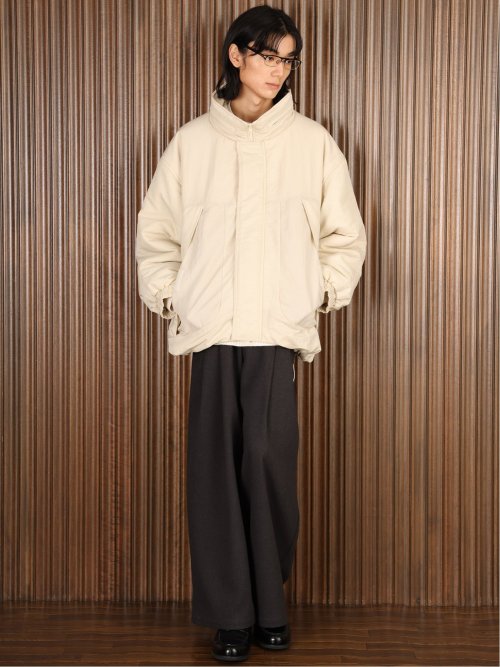 ドロー/DRAW 撥水ナイロン ビックシルエット 中綿ブルゾン