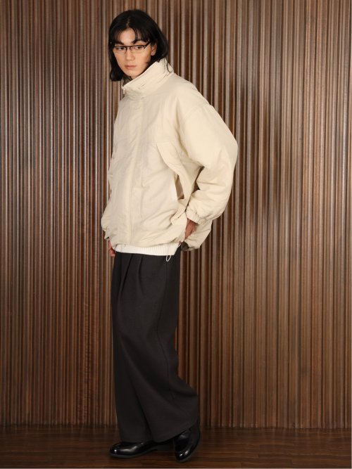 ドロー/DRAW 撥水ナイロン ビックシルエット 中綿ブルゾン