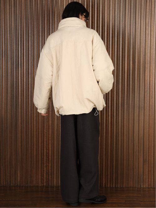 ドロー/DRAW 撥水ナイロン ビックシルエット 中綿ブルゾン