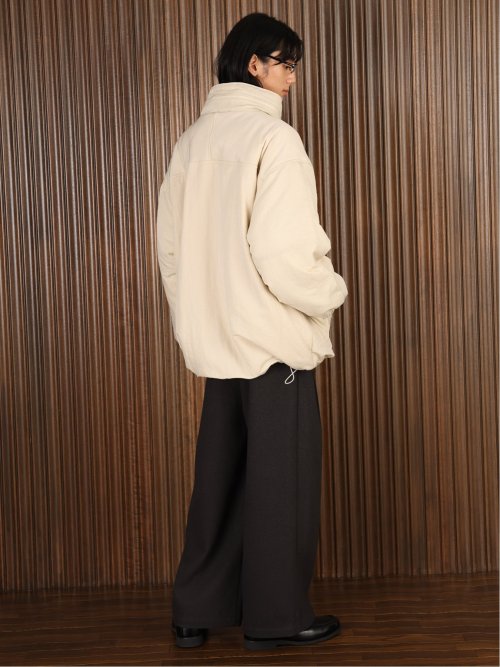 ドロー/DRAW 撥水ナイロン ビックシルエット 中綿ブルゾン