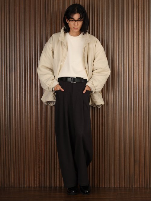 ドロー/DRAW 撥水ナイロン ビックシルエット 中綿ブルゾン