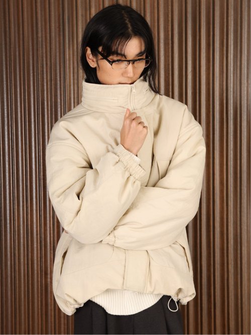 ドロー/DRAW 撥水ナイロン ビックシルエット 中綿ブルゾン