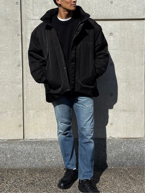 ドロー/DRAW 撥水ナイロン ビックシルエット 中綿ブルゾン