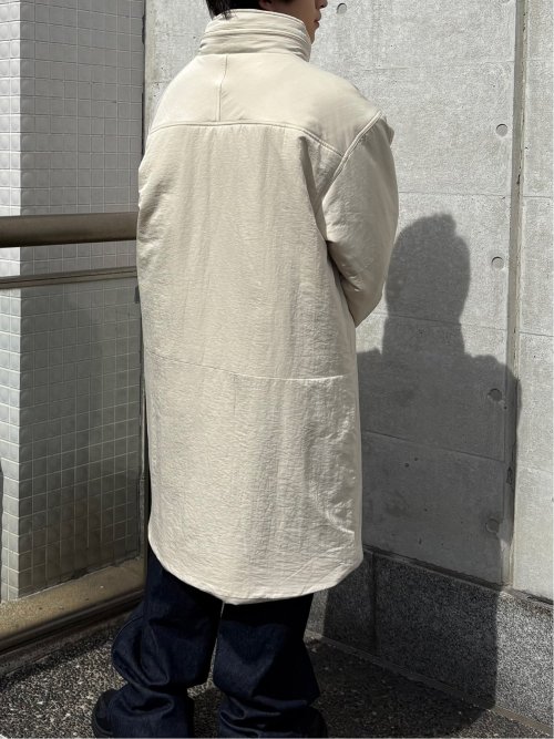 ドロー/DRAW 撥水ナイロン ビックシルエット 中綿コート