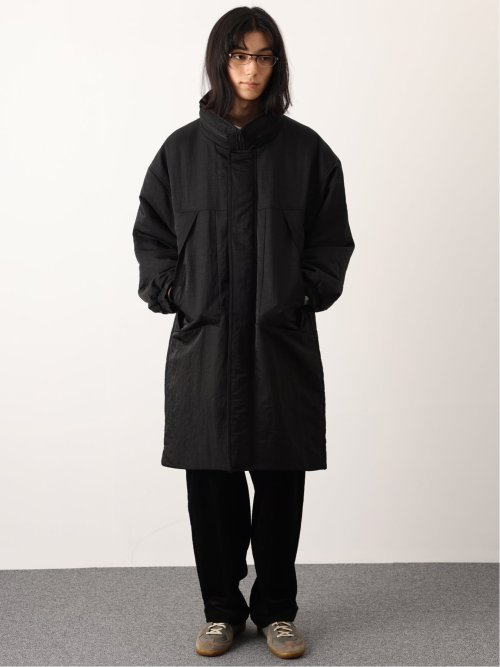 ドロー/DRAW 撥水ナイロン ビックシルエット 中綿コート