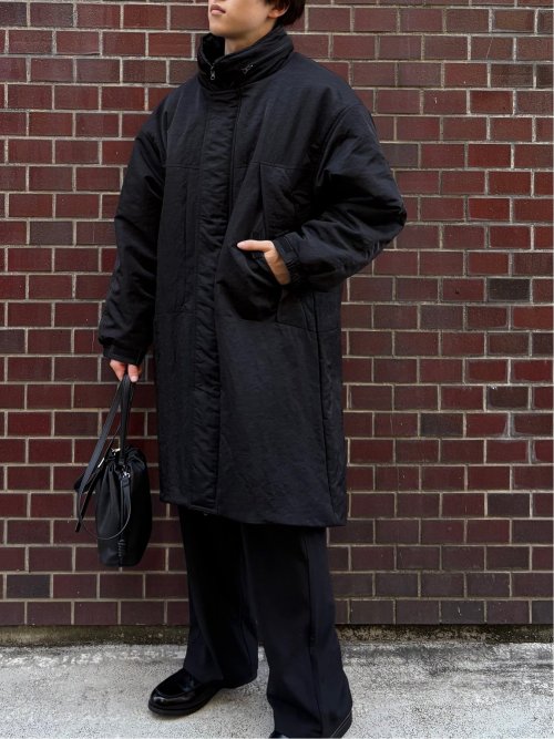 ドロー/DRAW 撥水ナイロン ビックシルエット 中綿コート