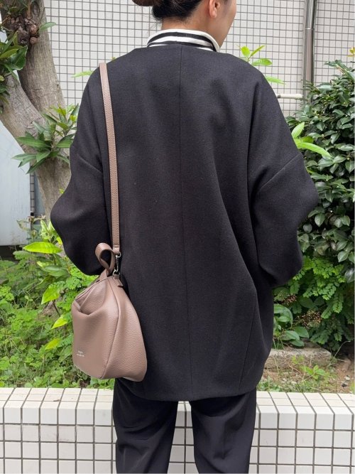 ドロー/DRAW メルトン コクーンシルエット Ｖカラー ジャケット