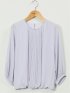 消しプリーツ 7分袖プルオーバーブラウス