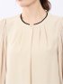 袖プリーツ プルオーバーブラウス