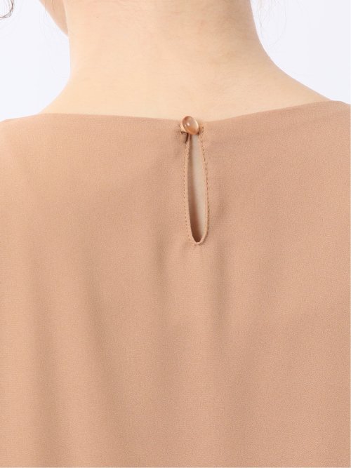 ネックレス付き 7分袖プルオーバーブラウス