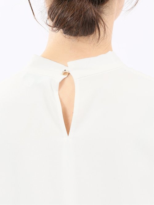 ボウタイ 長袖プルオーバーブラウス