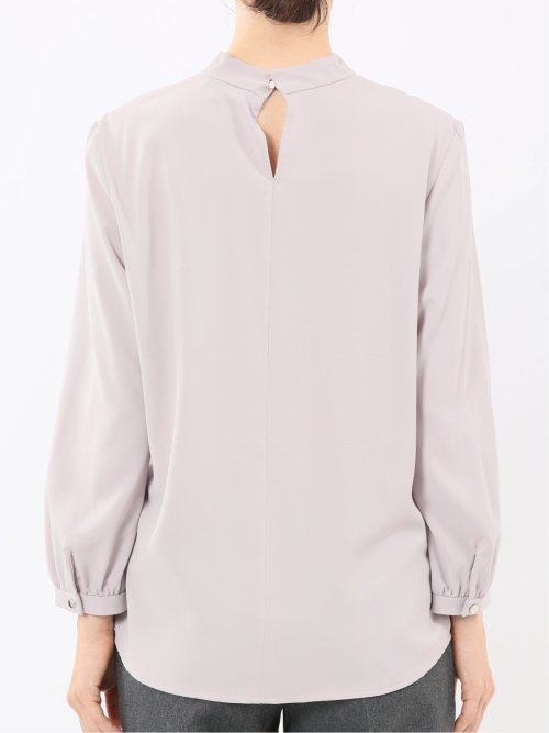 ボウタイ 長袖プルオーバーブラウス