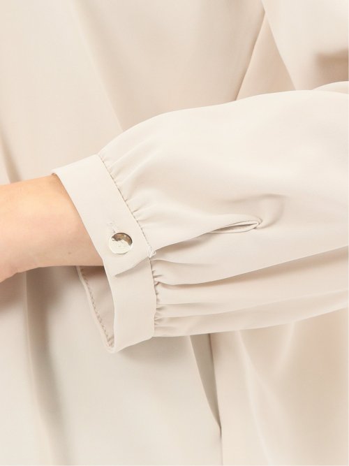 ボウタイ 長袖プルオーバーブラウス