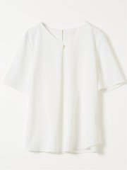 接触冷感 速乾 UV ストレッチ Vネック 半袖 プルオーバー ブラウス