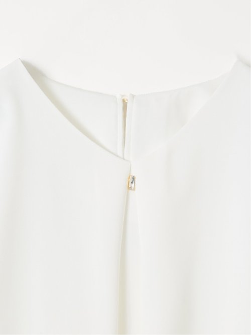 接触冷感 速乾 UV ストレッチ Vネック 半袖 プルオーバー ブラウス