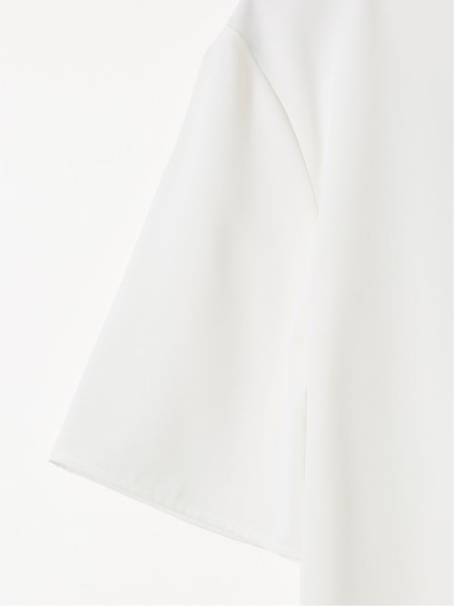 接触冷感 速乾 UV ストレッチ Vネック 半袖 プルオーバー ブラウス