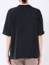 接触冷感 速乾 UV ストレッチ バンドカラー 半袖 比翼 ブラウス