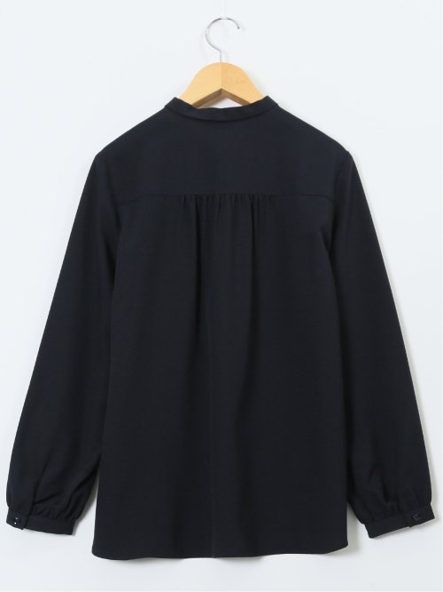 パールボウタイ 長袖プルオーバーブラウス