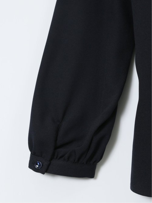 パールボウタイ 長袖プルオーバーブラウス