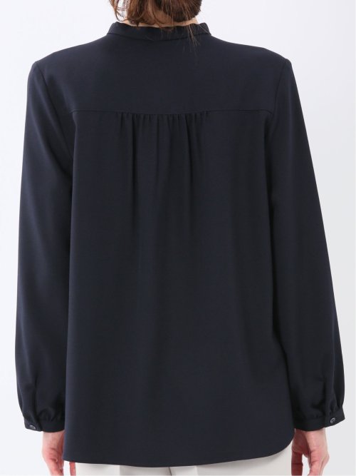 パールボウタイ 長袖プルオーバーブラウス