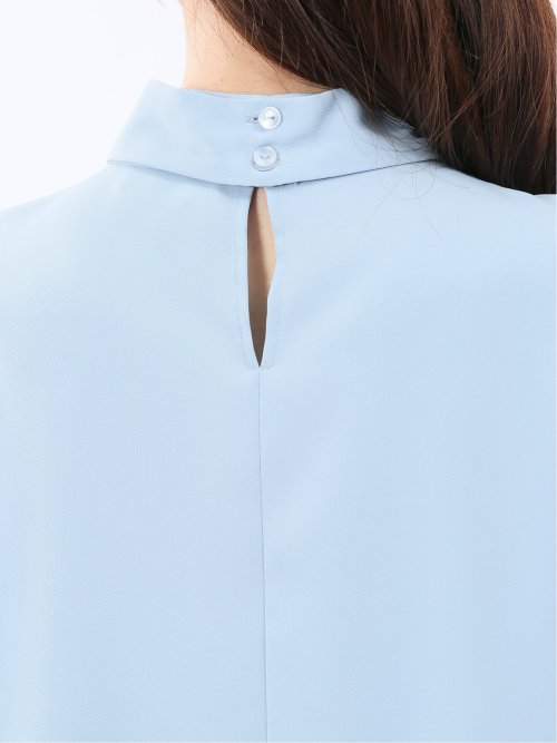 リボンタイ 長袖プルオーバーブラウス