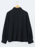 リボンタイ 長袖プルオーバーブラウス