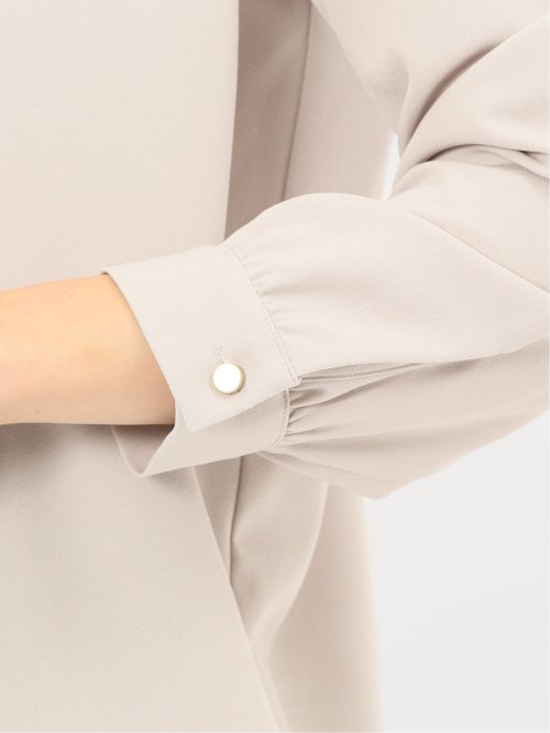 レイヤード風 比翼 長袖ブラウス