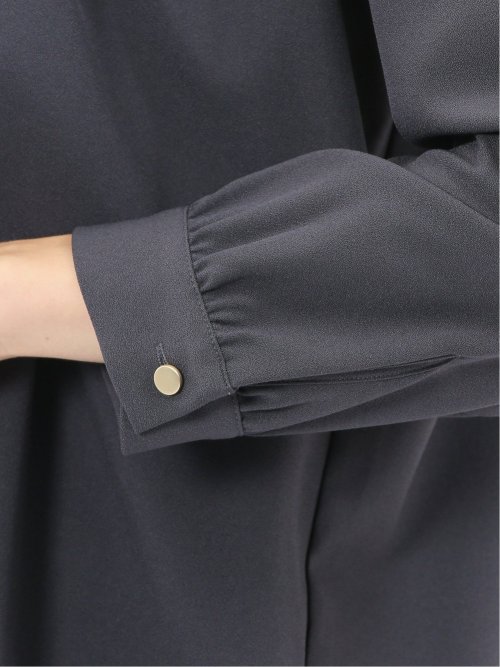 レイヤード風 比翼 長袖ブラウス