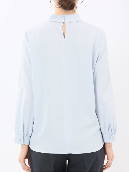 ボウタイ 長袖プルオーバーブラウス