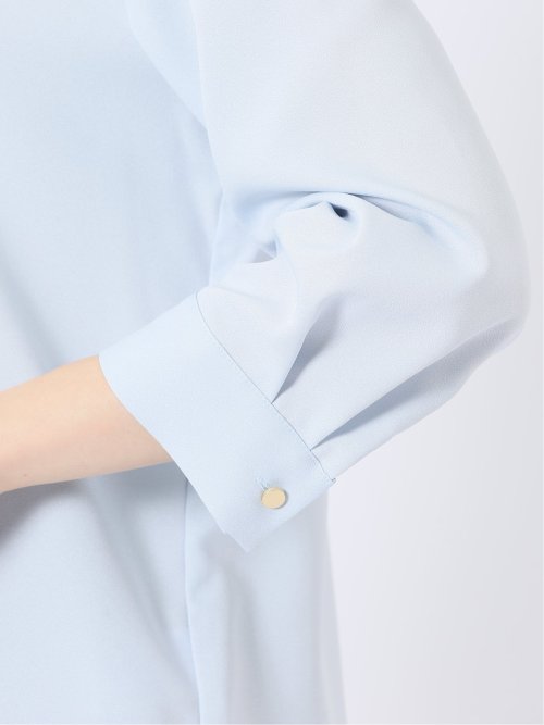 ラッフルフリル 7分袖 プルオーバー ブラウス