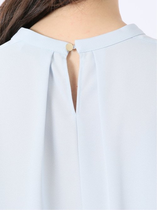 ラッフルフリル 7分袖 プルオーバー ブラウス