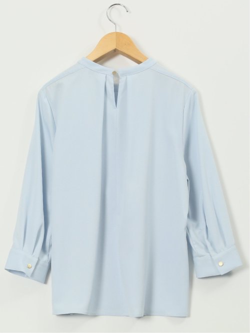 ラッフルフリル 7分袖 プルオーバー ブラウス