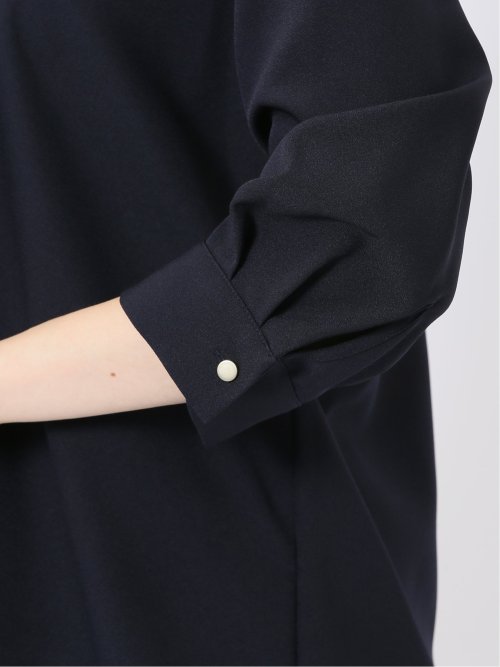 ラッフルフリル 7分袖 プルオーバー ブラウス