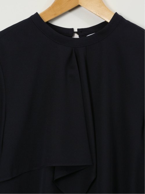 ラッフルフリル 7分袖 プルオーバー ブラウス