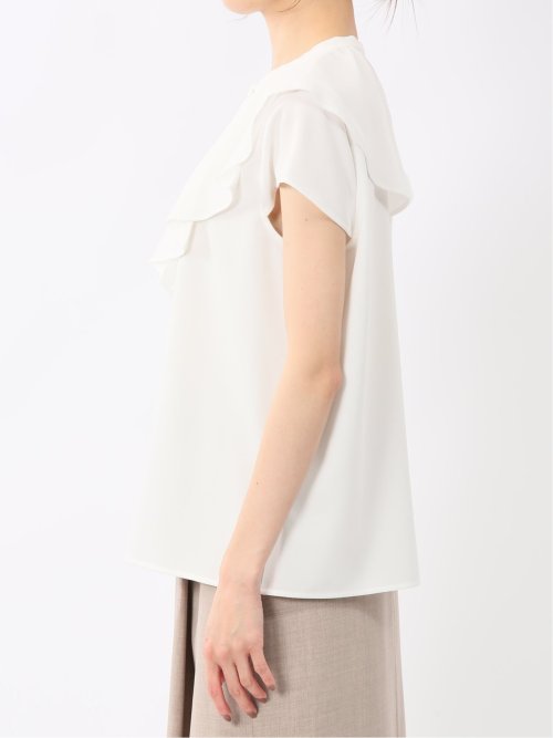 フリル ノースリーブブラウス