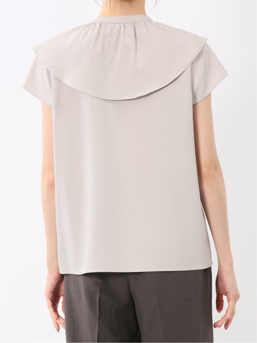 フリル ノースリーブブラウス