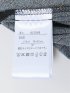 ホック付きクルーネック 半袖プルオーバーブラウス