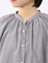 ラグランギャザー シアー長袖シャツ