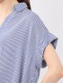 フロントタックかぶり スキッパーシャツ