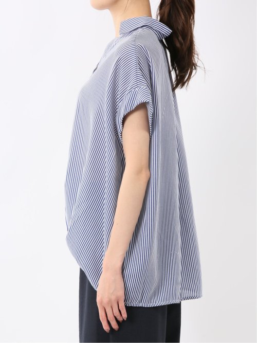 フロントタックかぶり スキッパーシャツ