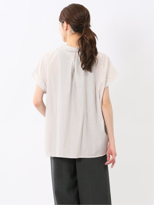 フロントタックかぶり スキッパーシャツ