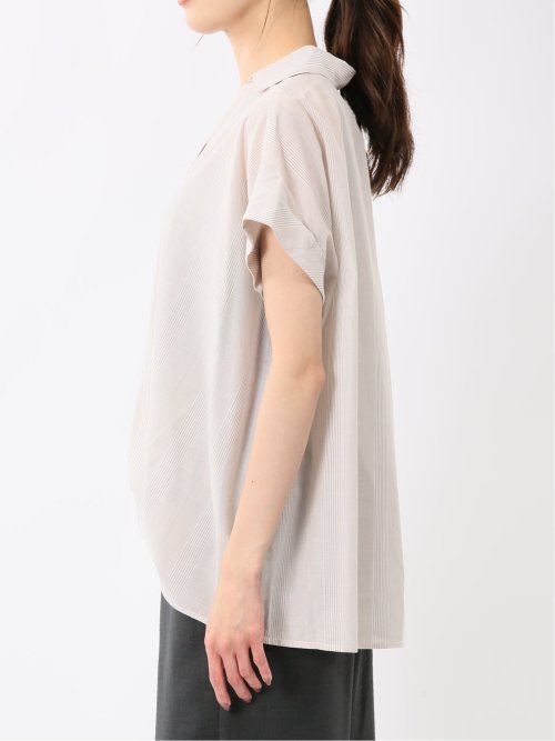 フロントタックかぶり スキッパーシャツ